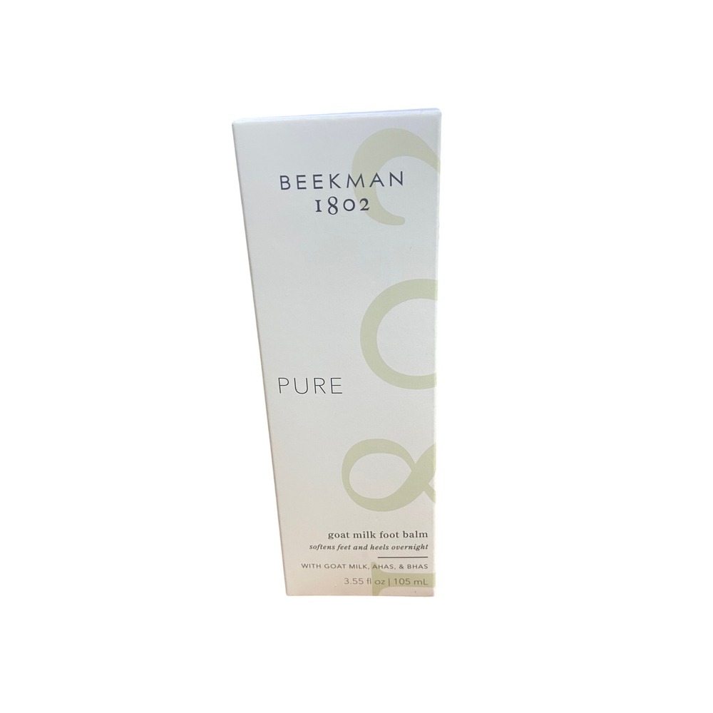 Beekman 1802 Pure Goat Milk Foot Balm 3.55oz AHA BHA Exfoliating Heel Treatment